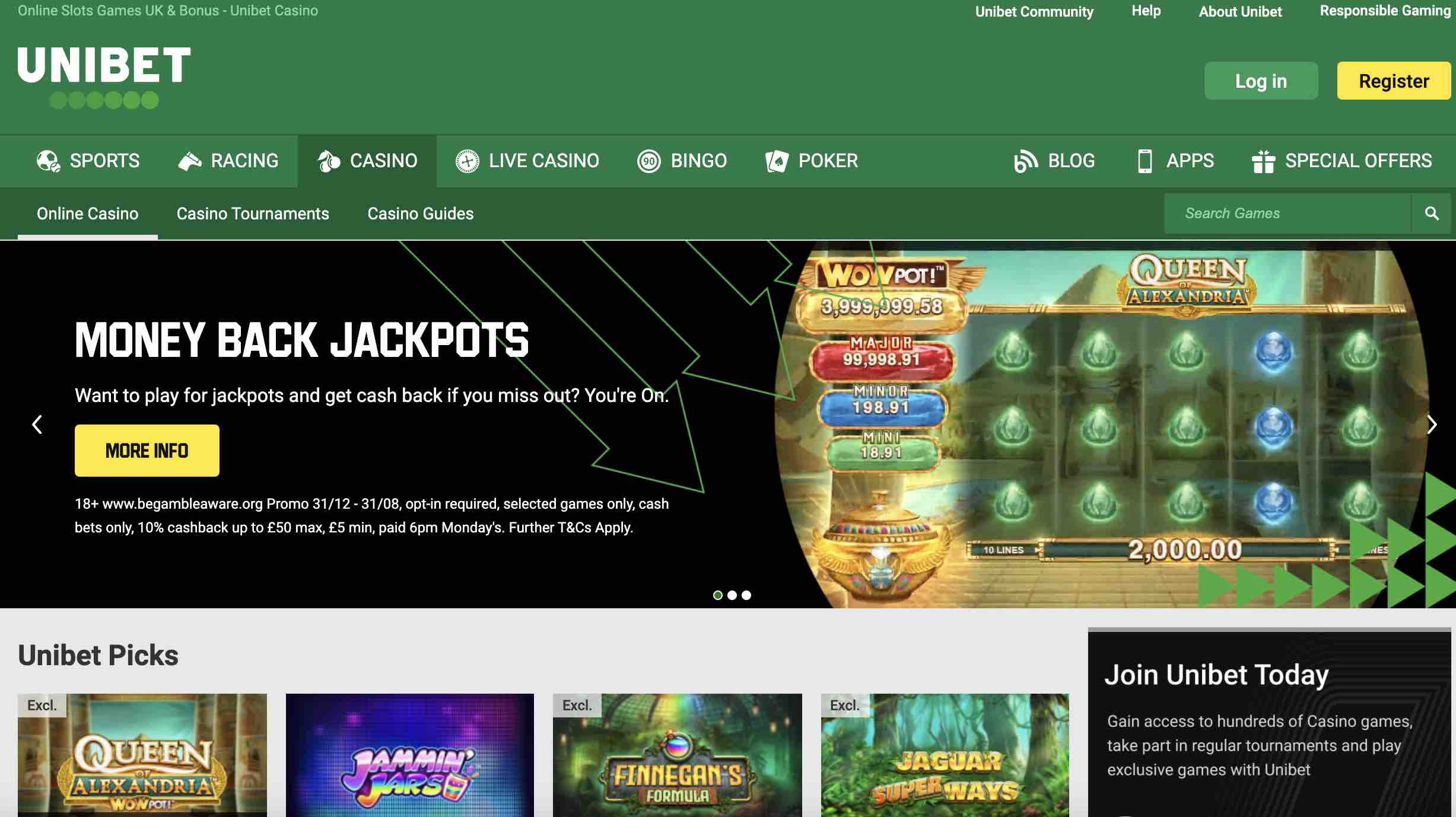 Unibet slots