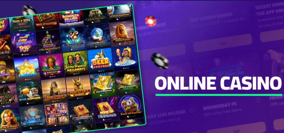 Online casino interface