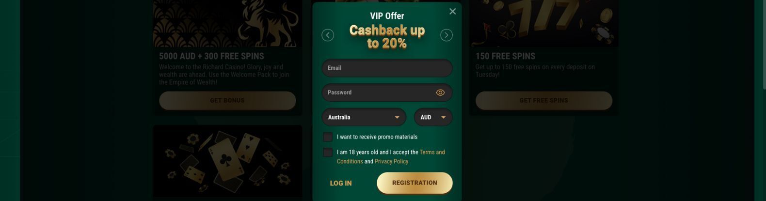 Rich Casino Registration