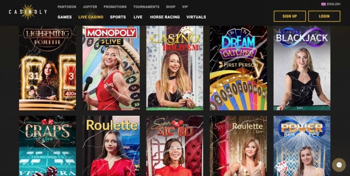 Casinoly Live Casino