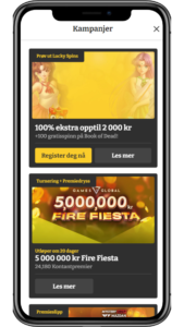 Kampanjer på Lucky Spins Casino