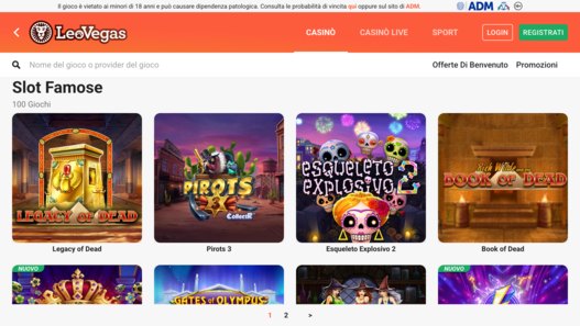 LeoVegas Casino Online