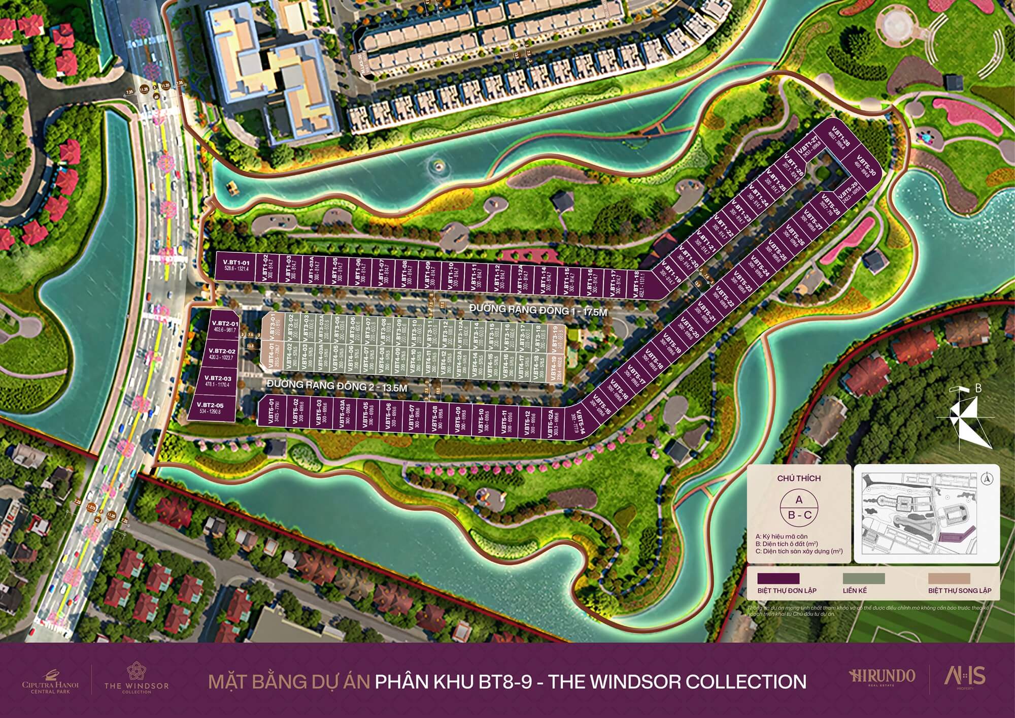 mặt bằng dự án the windsor collection ciputra