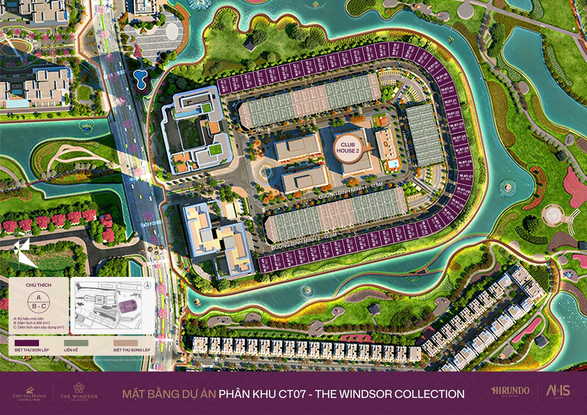 mặt bằng dự án the windsor collection ciputra