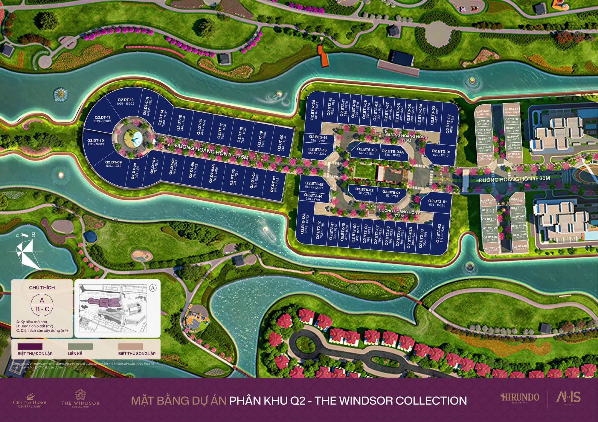 mặt bằng dự án the windsor collection ciputra