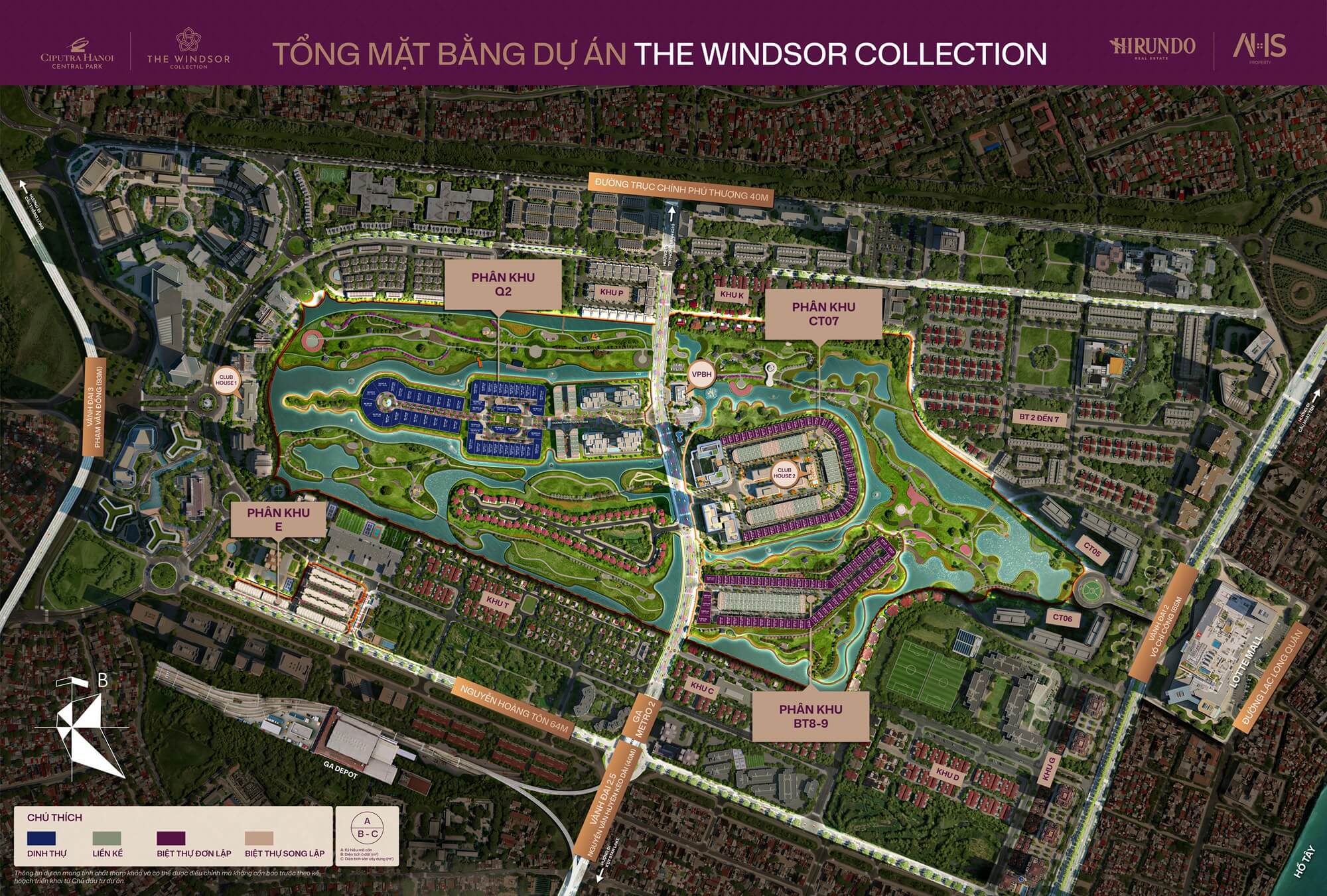 mặt bằng dự án the windsor collection ciputra